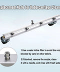 Pro Grade Universal Pressure Washer Replacement Nozzle Kit For Undercarriage Cleaners And Surface Cleaners, 40 Degree Tips