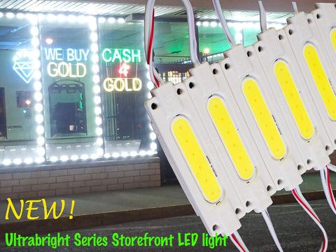 Storefront Window LED Light COB With UL Power Supply Brightest Upgrade Brighter Than 5050 5630 5730 2835, white modules