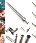 Pro Grade Heavy Duty Leather Craft Shoemaker Cobbler Heel Nail Punch Chisel Tool For Shoe Repair Reinforce Heel Nails Durable Steel