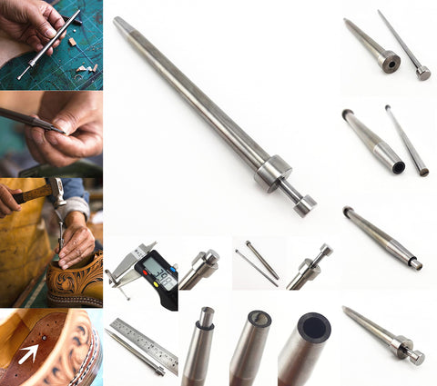 Pro Grade Heavy Duty Leather Craft Shoemaker Cobbler Heel Nail Punch Chisel Tool For Shoe Repair Reinforce Heel Nails Durable Steel