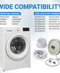 Complete W10721967 Clutch Cam Assembly And W10528947 Driven Hub Kit For Whirlpool Kenmore Top Load Washer heavy-duty parts with compatible brands.