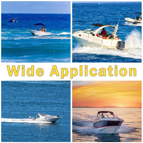 10.3 X 13 Aluminum Outboard Boat Propeller, 4 Blade, Right Hand Turn, 13 Spline Hub Kits Included, Mercury 25-60HP Compatible, Upgrade Prop For Faster Planing And Responsive Acceleration