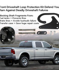 Dodge Ram Front Driveshaft Loop Protection Kit Bolt On For 2003 To 2013 Ram 2500 And 2003 To 2012 Ram 3500 steel hardware