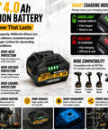 Badass 1/2 Inch Cordless Impact Wrench Brings 1400Nm Beefy Torque And 1033 Ft Lbs With Brushless Motor Two Battery Packs And Ten Sockets Built Tough For Pickup Trucks And Garage Grind No Sweat with black lithium-ion battery and smart charging indicator.