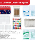 Kids First Aid Kit 246-Piece Bundle For Travel, Home, And Car Emergency Needs, Baby And Toddler Safe with assorted supplies