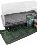 11 By 22 Inch Hot House Plus Seed Starting Kit With Jump Start 81 Pellet Greenhouse and humidity dome, heat mat included