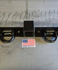 Compact Tractor Bolt On Chain Hooks D Rings Receiver And Trailer Hitch Universal Black Powder Coated For John Deere And Kubota