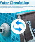 Large Inlet Air Nozzle For 1900 To 2450 GPH Pool Pumps installed on above ground pool side for water circulation
