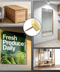 Knockout Brass Screw Covers And Decorative Gold Metal Caps That Straight Up Hide Ugly Fastener Holes On Wood Durable Decorative Nail Slugs With A Slick Brushed Look In A Tight 12 Piece Set on various wooden surfaces.