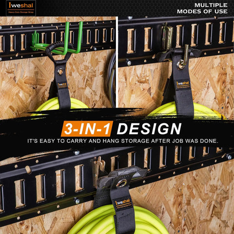 E Track Cord Organizer Straps 4 Pack Heavy Duty Storage For Cables Hoses And Extensions On E Track 17 Inch Hook Loop Fasteners