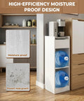 Sturdy 3 Tier Solid Wood Water Dispenser Rack With Drawer And Top Shelf 39 Inch Tall 5 Gallon Water Jug Storage Stand in home setup