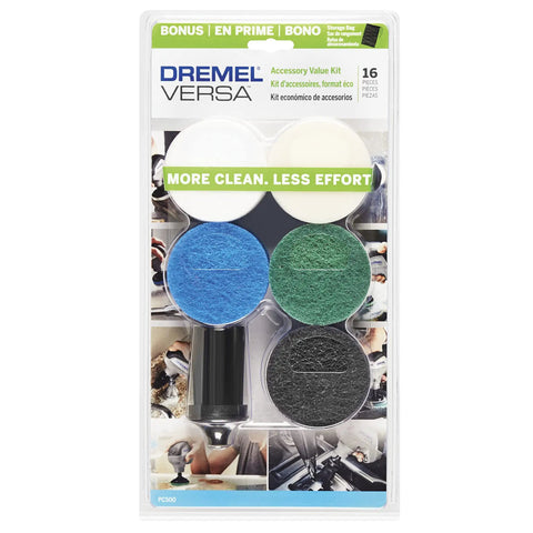 16 Piece Versa Power Scrubber Accessory Value Kit With 15 Cleaning Pads in packaging