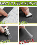 350 Pcs Double Sided Clear Adhesive Dots 0.8 Inch Removable Waterproof Mounting Putty For Posters And Photos in use