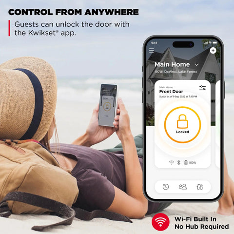 Make Your Entry Slick With This Fingerprint Deadbolt Featuring Built In Wifi Smart Notifications Proximity Auto Unlock Iron Black Finish And Keyless Entry For Zero Hassle Security
