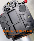 Bottom view of 12V Self Priming Diaphragm Water Pump with firm mount base shown, promoting stability for water dispensers.