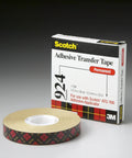 Scotch Adhesive Transfer Tape 924 Clear Half Inch Wide 36 Yards Long 2.0 Mil Sticks Like Crazy for Crafts and Repairs Permanent Bond UV Resistant Low Odor Great For Packaging And Mounting Too with box