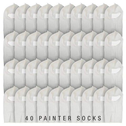 40-pack Premium Painter Head Sock For Spray Painting Sanding And Dust Protection Soft Stretch Cotton Hood Mask one size fits all