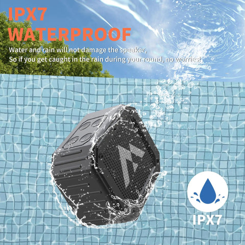 Go-To Golf Cart Speaker With Storage Case Magnetic Bluetooth Speaker for Outdoor Use IPX7 Waterproof shown in water