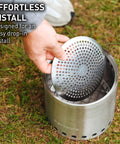 Pellet Adapter For Outdoor Camp Stoves Turns Your Campfire Into A Pellet Fueled Smokeless Safe Burn Stainless Steel 6.1 Inch