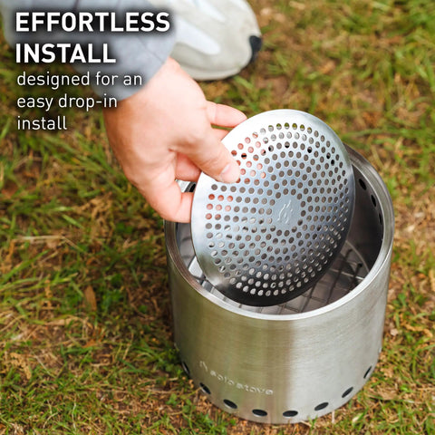 Pellet Adapter For Outdoor Camp Stoves Turns Your Campfire Into A Pellet Fueled Smokeless Safe Burn Stainless Steel 6.1 Inch