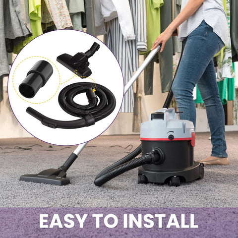 SATUY 2-pack vacuum hose adapters; black plastic reducer for 1-3/8 OD to 1-1/4 ID for vacuum connections.