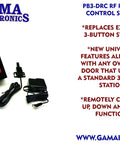 Remote Control System For Commercial Overhead Doors PB3-DRC Replacement With Wireless RF Remotes, black finish, easy install
