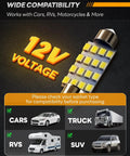 Loaded 48 Piece LED Interior Car Lights Kit With Premium Bright White Bulbs for diverse vehicle sockets and compatibility