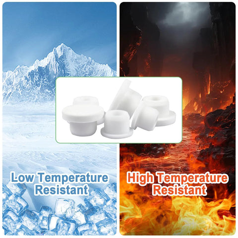 36 Piece Bathtub Jet Covers Set In 6 Sizes Fits 12mm 13mm 14mm 15mm 16mm And 17mm Hole For Universal Silicone Tub with ice and fire image