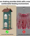 Durable Metal Wild Bird Feeder For Outdoors Hangin, Waterproof And Rustproof, Easy To Clean With Disassemble And Reassemble Design, Stable Metal Hook Reducing Swing, Weatherproof Garden Bird Feeder