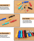 200 Pcs Bullet Connectors Set Male And Female 22 16AWG Insulated Splice Terminals showing assorted colors and brass finish.