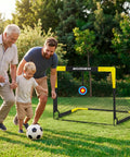 Kid Soccer Goal Set With Pop Up Nets, Targets, Cones And Ball, 4x3 Ft Portable Indoor Outdoor Soccer Training Kit For Ages 3-16 in use