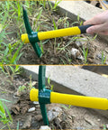 15 Inch Pick Mattock Hoe With Fiberglass Handle Heavy Duty Forged Weeding Tool For Digging Prospecting Camping Gardening In Use