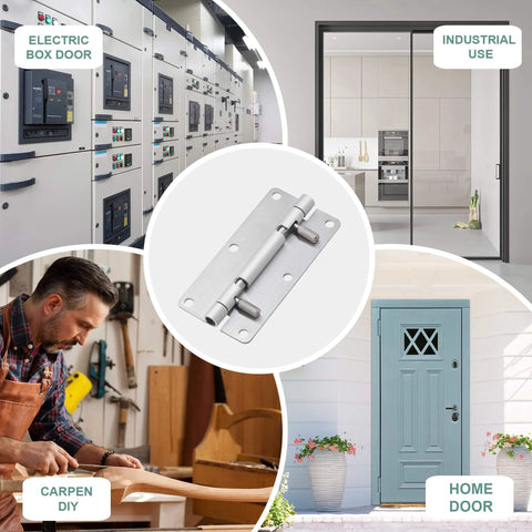 4 Inch Quick Release Hinges Set With Detachable Spring Mechanism Pro Grade Stainless Steel 304 Includes 4 Hinges And 26 Screws 6 Holes