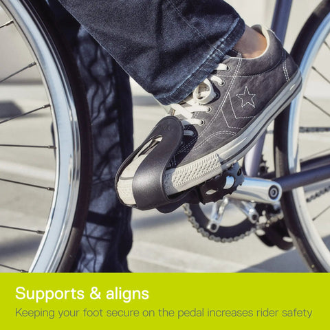 Toe Clips For Bike Pedals With Wide Opening For Easy On Off Comfort And Convenience Durable Foot Straps For Mountain Bikes