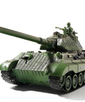 Remote Control King Tiger Tank Toy For Kids Dope 1:28 Scale 9 Channel RC Military Vehicle with Lights Turret Action Packed