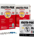 Straight Shooter Pro Grade Closed Cell Spray Foam Insulation Kit With Thirty Foot Hose High Yield Coverage Up To Three Ten Sq Ft with components.