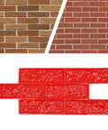 Durable Concrete Stamp With Realistic Texture Mat For Wall And Floor Imprinting, Cement Stamp Mold, Red, Stone Look Finish