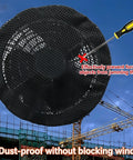 Round Fan Opening Cover Mesh Barrier For Cooling Vest Upkeep And Port Care Debris Guard For Fan Ports Easy Maintenance Durable Workwear Accessory For Organized Workshop Storage And Air Conditioned Garment Cooling, black mesh round fan cover on port