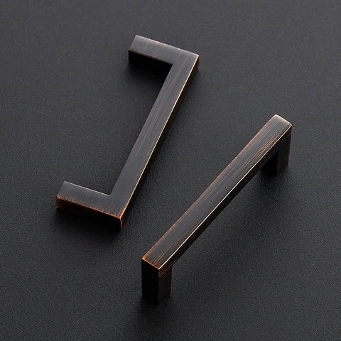 30 Pack Solid 3 Inch Center To Center Slim Square Bar Drawer Handles In Oil Rubbed Bronze For Kitchen Cabinets