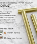 Gold Marble Base Free Standing Toilet Paper Holder Built To Last SUS304 Stainless Steel Bathroom Stand No Tip Design details