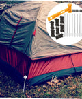Heavy Duty Tent Stakes Ground Nails Kit For Camping Tarp Beach Outdoor Windproof Easy To Use Durable Corrosion Resistant Set with Tent