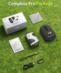 Pro Golf Rangefinder With Slope Switch And Pin Lock Vibration For Precise Readings Up To 1200 Yards, 7X Magnification kit