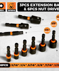 68 Piece Impact Screwdriver Bit Set Beast Pro Grade Black Oxide Coated Bits With Dry Anti Rust Oil six nut drivers and extension bars