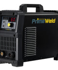 60 Amp Non Touch Pilot Arc Plasma Cutter with PT60 Torch, dual voltage, shown with control panel and PrimeWeld branding.