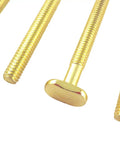 Lot Of Ten Sliding Tee Bolts With 5/16-18 Threads And Two And A Quarter Inch Length For Jigs And T Track Extruded Track Compatibility Machining Fixtures Workholding And Assembly, gold steel