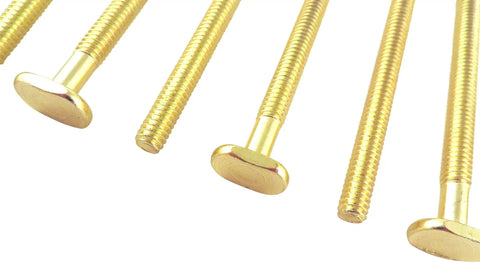 Lot Of Ten Sliding Tee Bolts With 5/16-18 Threads And Two And A Quarter Inch Length For Jigs And T Track Extruded Track Compatibility Machining Fixtures Workholding And Assembly, gold steel