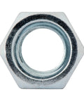 Three Eighths Inch Hex Nuts Grade Two Zinc Plated Coarse Thread 16 TPI, 100 Pack For Industrial And Commercial Use