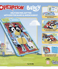 Legit Awesome Bluey Pediatrician Board Game For Kids Featuring Electronic Talking Sound Effects And All In One Carry Case With Two Play Modes And Super Chill Family Fun For Ages 6 Plus Totally Rad Interactive Playtime, showing game setup and instructions.