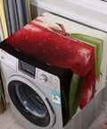 Premium Linen Appliance Dust Covers For Washer Dryer Refrigerator And More Dustproof Breathable linen cover on washer