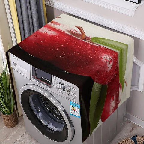 Premium Linen Appliance Dust Covers For Washer Dryer Refrigerator And More Dustproof Breathable linen cover on washer